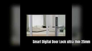 Kunci Pintu Digital Cerdas Kunci APP 25mm ultra-tipis untuk pintu kasa