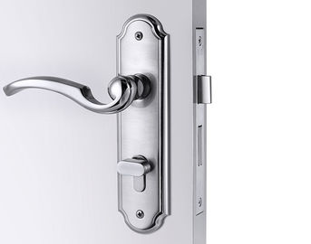 Zinc Alloy Entrance Mortise Door Lock Stain Nickel Dengan Corpus Mortise Lock