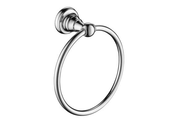 Perak Modern Handuk Ring Holder Kuningan Kamar Mandi Aksesoris terlihat sangat reflektif