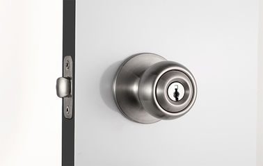 Pintu eksterior Silinder Pintu Kunci Kunci Kunci Nikel Satin tuas