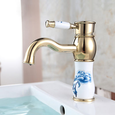 Keran Sink Kapal Retro Emas Keran Dapur Komersial Gaya Klasik