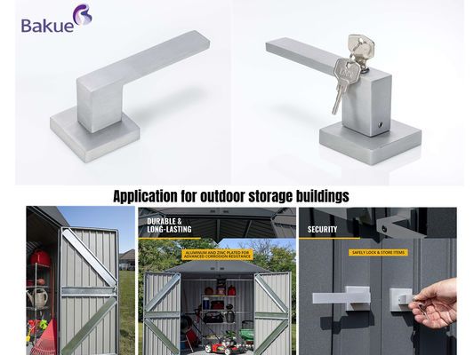 Shed Pintu Kunci Handle Die Casting 3 Kunci 72H UV Outdoor Storage kunci