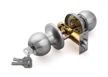 Keamanan Tinggi Privasi 35 - 55mm Pintu Kunci Tubular Kunci Tombol Bola Satin Rustless