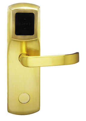Kartu Elektronik Kunci Pintu Hotel Plating Emas Finishing Fits Ketebalan Pintu 38 - 50mm