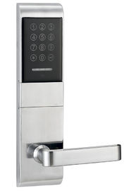 Kunci Pintu Elektronik Berwarna Perak Dibuka dengan Kata Sandi atau Kartu Emid