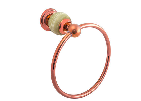 Desain Baru Aksesoris Kamar Mandi Towel Ring Kuningan dan Bowlder & Rose Gold Plating