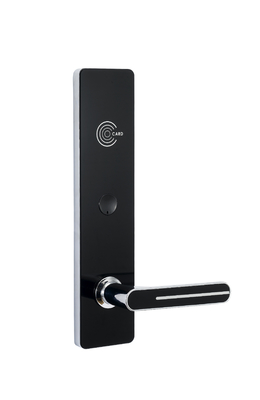 Zinc Hitam Gunmetal Warna Smart RFID Card Door Lock Untuk Aplikasi Hotel
