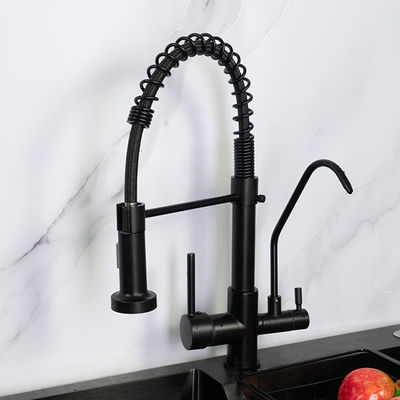 Faucet Dapur Pintar Tiga Cara 2.2 GPM 80 PSI Hitam Dan Nikel Warna
