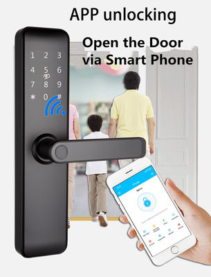 Lukisan Bluetooth WiFi RFID Kunci Smart Kunci Untuk Apartemen Rumah Pintu Masuk Pintu Kamar