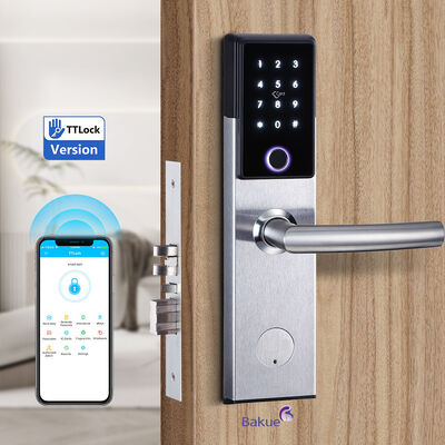 Kunci Pintu Cerdas Firerated 120 menit  Dicat  Akses Aman Bluetooth WiFi Kode Kartu Pilihan Kunci Mekanik