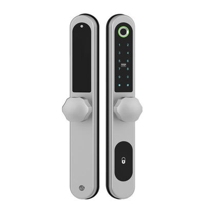 Sidik jari Frame Aluminium Bluetooth APP Kunci Pintu Dengan Kartu Kode