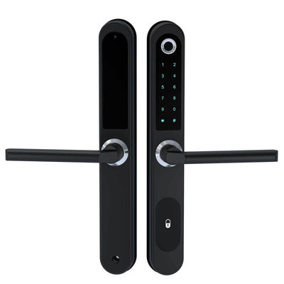 Sidik jari Frame Aluminium Bluetooth APP Kunci Pintu Dengan Kartu Kode