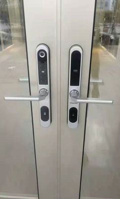 Sidik jari Frame Aluminium Bluetooth APP Kunci Pintu Dengan Kartu Kode