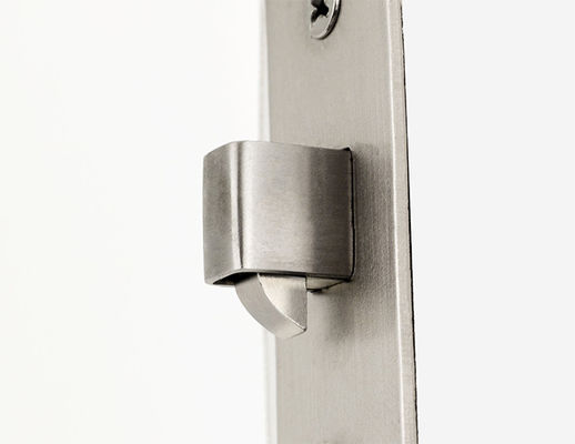 Home Keamanan Kunci Pintu Sliding Round Face Tarik Proyeksi Hook Adjustable