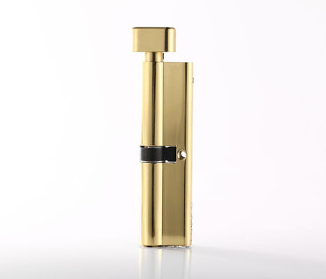 Golden Brass Door Lock Cylinder 110mm Keamanan Tinggi Dengan Thumbturn