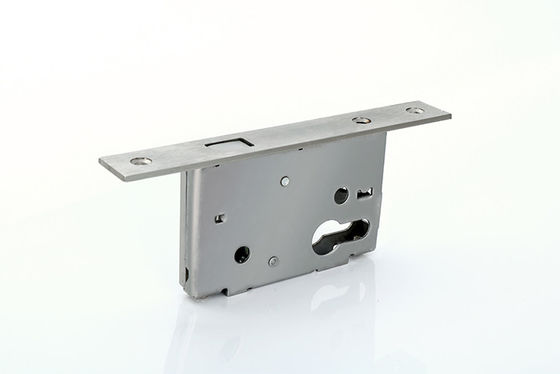 Keamanan Pintu Geser Mortise Kunci Tubuh Perak Dengan Seng Alloy Hook