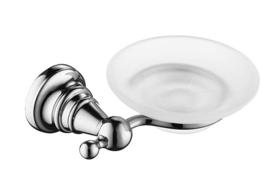 Glass Recessed Soap Dish Bathroom Fittings Disembunyikan Screw Mounting