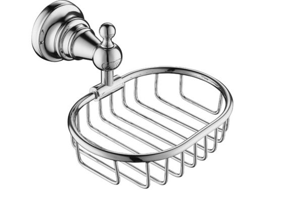 Aksesoris kamar mandi Chrome Baskets mandi dan rak Hardware pemasangan termasuk