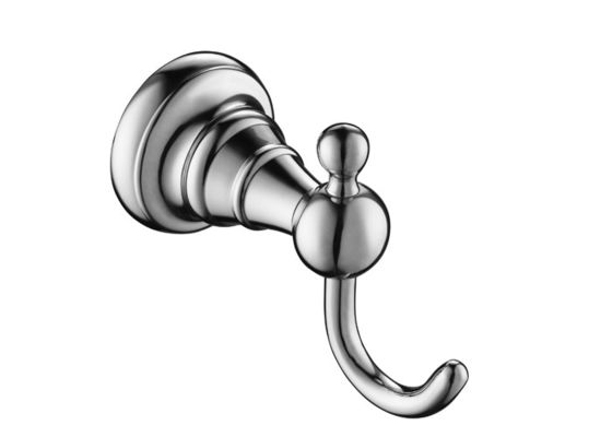 Handuk Mandi Robe Hook / Hotel Wall Mounted Handuk Hooks Chrome awet