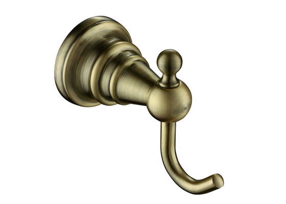 Single Robe Hook Kamar mandi aksesoris Kuningan Cerah Metallic Lihat