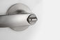 Pintu Privasi Tutup Silinder Kunci Modern Depan Satin Nikel Lever Handle