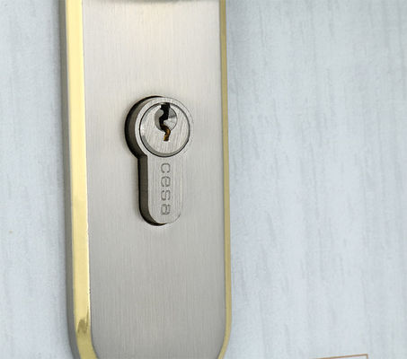 PVD Finishing Door Lock Mortise Lever Handle Solid Zinc 3 Kunci Tembaga