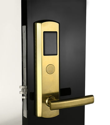 Kunci pintu keamanan elektronik PVD / Kunci pintu masuk tanpa kunci