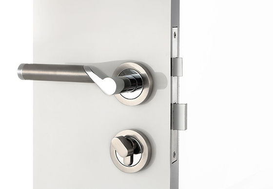 Kunci Pintu Rose Mortise Satin Nikel / Chrome Lever Handle