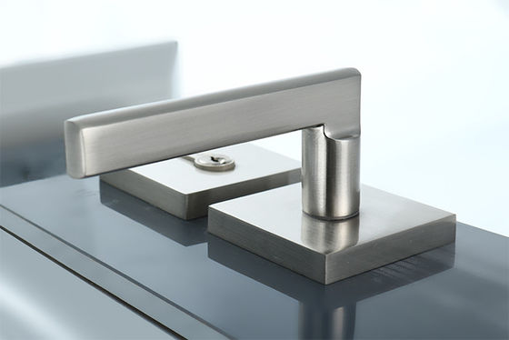Entry Satin Nikel Lever Modern Mortise Lockset Handle Paduan Seng