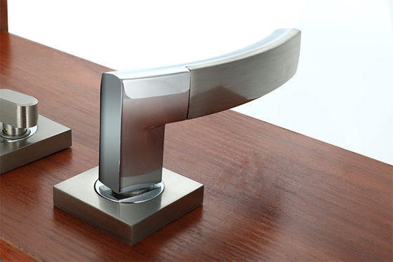 Chrome Lever Handle On Rose Mortise Lockset Penggantian Paduan Seng