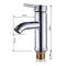 Silver Single Handle Sink Faucet Mudah Pemasangan Faucet Bak Mandi