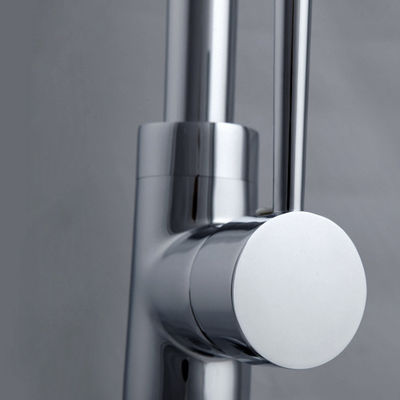 Baja tahan karat lubang tunggal dinding Mount kamar mandi Basin keran dapur mixer keran