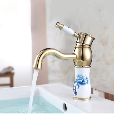 Keran Sink Kapal Retro Emas Keran Dapur Komersial Gaya Klasik