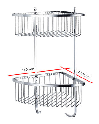 Shower Corner Basket Barang kamar mandi Satin stainless steel Finishing