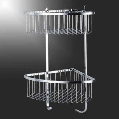 Shower Corner Basket Barang kamar mandi Satin stainless steel Finishing