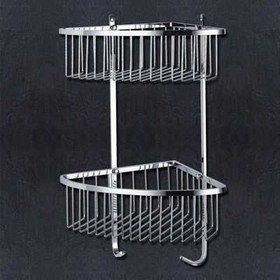Shower Corner Basket Barang kamar mandi Satin stainless steel Finishing