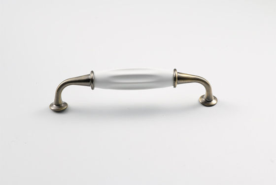 Antique Milk White Keramik Genggam Perabot Hardware Tarik Lemari Genggam laci