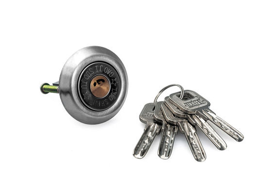Penguncian pintu stainless steel antique rim lock dengan kunci silinder ganda