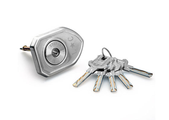 Home Security Rim Lock Kunci pintu stainless steel dengan dua Kunci Silinder Kunci