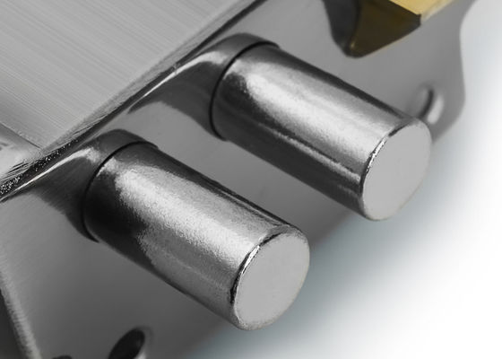 Home Security Rim Lock Kunci pintu stainless steel dengan dua Kunci Silinder Kunci