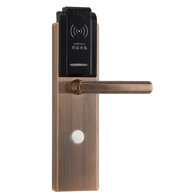 Hotel Keamanan Elektronik Kunci Pintu / Kunci Pintu Masuk Dengan Finishing Antik