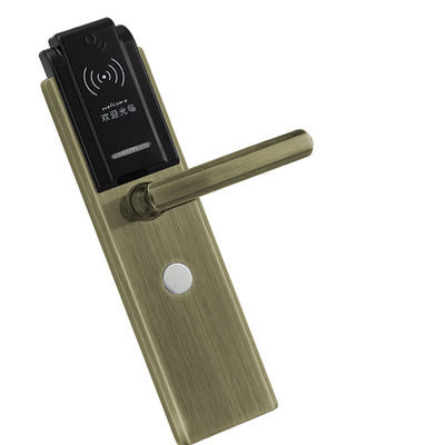 Hotel Keamanan Elektronik Kunci Pintu / Kunci Pintu Masuk Dengan Finishing Antik