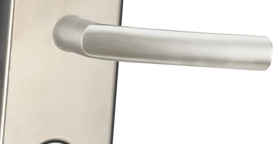 High Security Electronic Card Door Lock Untuk Masuk Hotel 62.5mm Jarak Pusat
