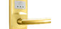 Kartu Kunci Pintu Elektronik Modern Zinc Alloy / Kunci Terbuka Dengan Finishing Emas PVD
