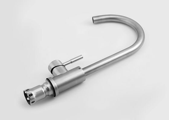 SUS304 Stainless Steel Pull Out Faucet Dapur Dengan Satu Genggam