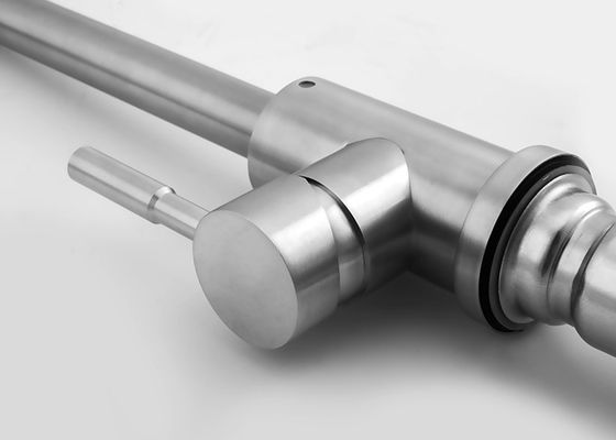 SUS304 Stainless Steel Pull Out Faucet Dapur Dengan Satu Genggam