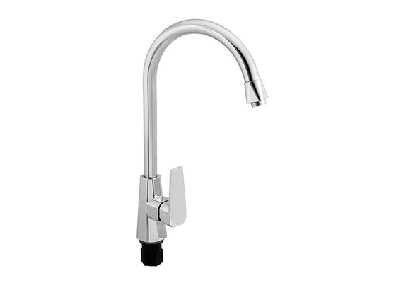 Mixer dapur keran wastafel Mechanical Deck dipasang Plated / Plat Chrome