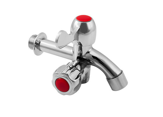 Fungsi Lebih Banyak Genggam Ganda Piring Keran Air Chrome & Seng Alloy Open-mounting