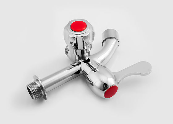 Fungsi Lebih Banyak Genggam Ganda Piring Keran Air Chrome & Seng Alloy Open-mounting