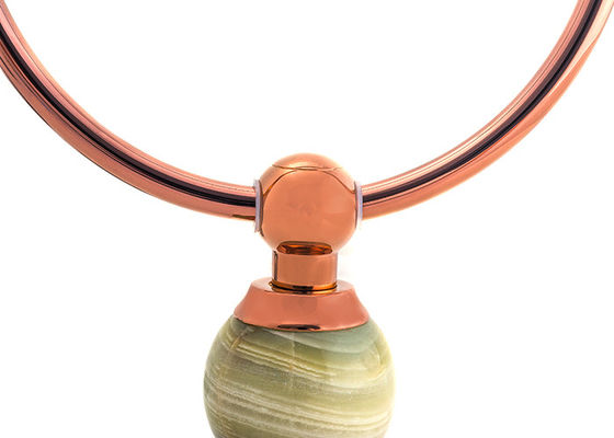 Desain Baru Aksesoris Kamar Mandi Towel Ring Kuningan dan Bowlder & Rose Gold Plating